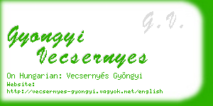 gyongyi vecsernyes business card